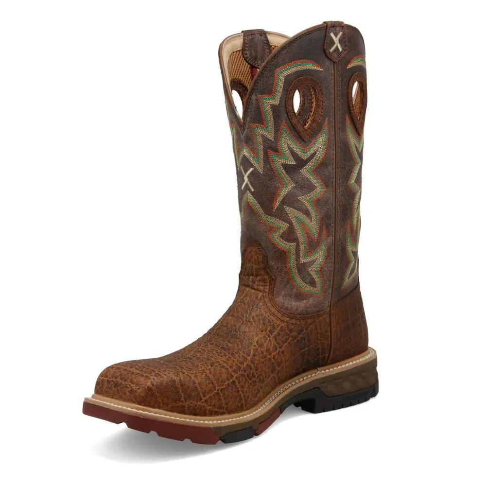 Twisted X 12″ Western Work Boot Tan / Tan